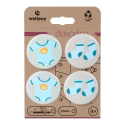 Blue Baby Knobs 4 Pack