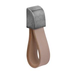 Nibe Leather Knob - Light Brown