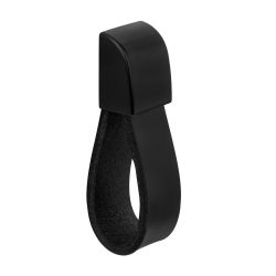 Nibe Leather Furniture Knob - Black