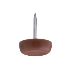 Plastic Gliders with Nail Brown 8 Pack