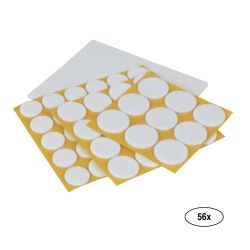 Felt Pads White 56 Pieces