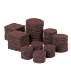 Felt Pads Brown 64 Pieces