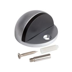 Door Stop Matt Chrome 45x25mm