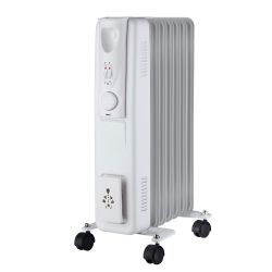 Sunbeam 7 Fin 1.5Kw Standard Oil Filled Radiator - White