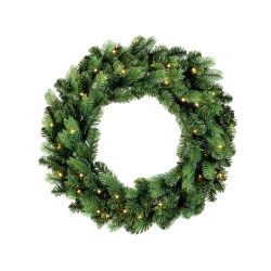 Montreal Solar Wreath with 80 Led lights 80cm