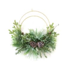 Pinecone Wire Wreath 60 cm