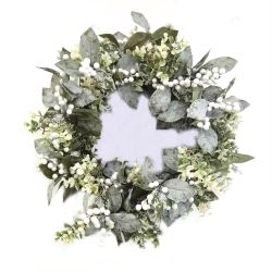 Christmas White Berry Wreath 60cm