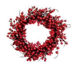 Red Berry Festive Wreath 55cm