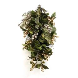 Gold and Silver Berry Swag 71cm