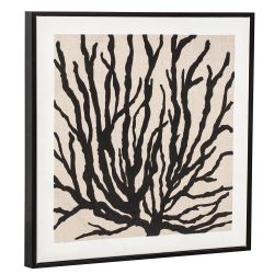 Coral 50x50 Framed Canvas in High Foam