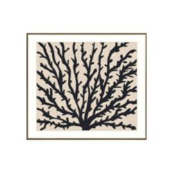 Coral 50x50 Framed Canvas in High Foam