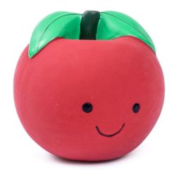Foodie Faces Latex Tomato Dog Toy Sml