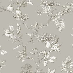 Laura Ashley Elderwood Steel Wallpaper