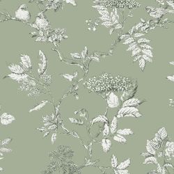 Laura Ashley Elderwood Steel Wallpaper Small Sample