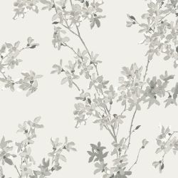 Laura Ashley Forsythia Steel Wallpaper