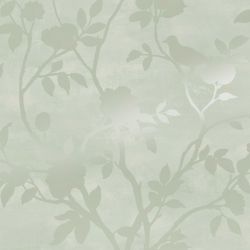 Laura Ashley Eglantine Silhouette Eau de Nil Wallpaper