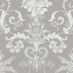 Laura Ashley Josette Steel Wallpaper