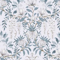 Laura Ashley Parterre Dark Seaspray Wallpaper
