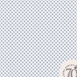 Laura Ashley Wickerwork Dark Seaspray Blue Wallpaper