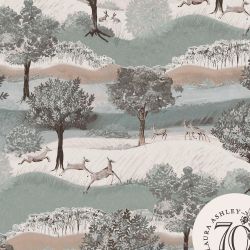 Laura Ashley Hartingdon Jade Green Wallpaper
