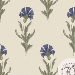 Laura Ashley Dandelion Dusky Seaspray Blue Wallpaper