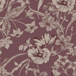 Laura Ashley Summerhill Pale Blackberry Wallpaper