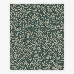 Next Ditsy Leaf Emerald Wallpaper