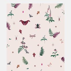 Joules Midnight Beasts Blush Creme Wallpaper