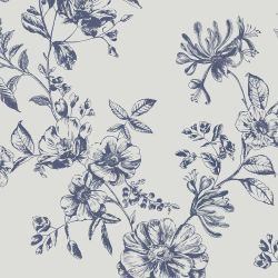 Joules Honey Floral Creme Wallpaper