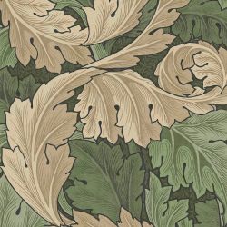 William Morris At Home Acanthus Green Wallpaper