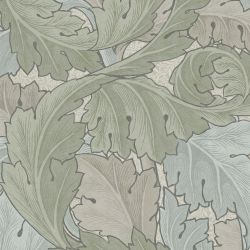 William Morris At Home Acanthus Sage & Duck Egg Wallpaper