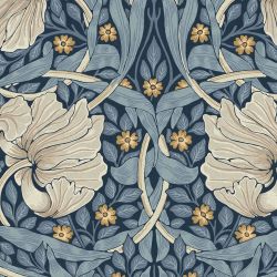William Morris At Home Pimpernel Blue Wallpaper