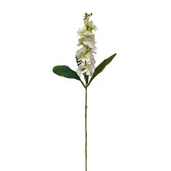 54cms Single Delphinium Stem, Ivory