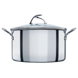 Circulon Clad Stainless Steel Induction 7.6l 24cm Stock pot with Hybrid Nonstick