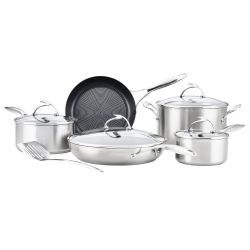 Circulon Stainless Induction 5pce set Hybrid Non Stick and a free Turner
