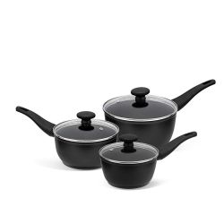 Thermo Smart Heat Indicator NonStick Saucepan and Lid Set 3 Piece