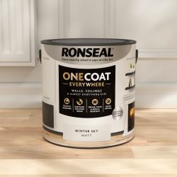 Ronseal One Coat Everywhere Paint Winter Sky Matt 2.5L