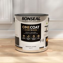 Ronseal One Coat Everywhere Paint Smooth Stone Matt 2.5L