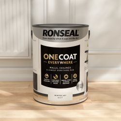 Ronseal One Coat Everywhere Paint Winter Sky Matt 5L
