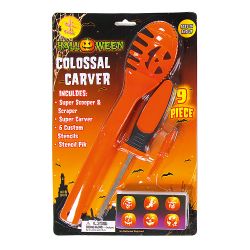 Colossal Super Pumpkin Carving Kit Orange 32cm