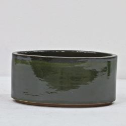 CAMBRIDGE GLAZED TROUGH GREEN 46CM