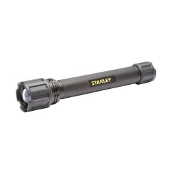 STANLEY 800 LUMEN HAND TORCH WITH ADJUSTABLE FOCUS. DURACELL BATTERIES INCLUDED.