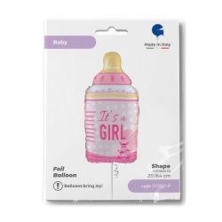 Bottle Its A Girl Foil Balloon Foil Balloon