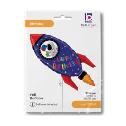 Birthday Rocket Foil Balloon