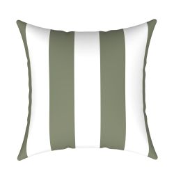 Khaki Stripe Pattern Cushion
