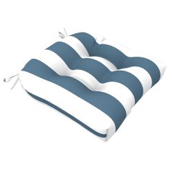 Blue Stripe Pattern Seat Cushion