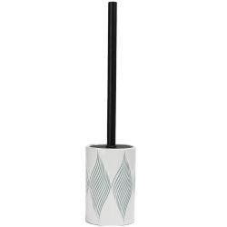 White Ceramic Toilet Brush Holder