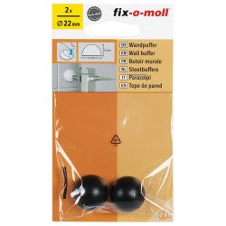 Fix-O-Moll Wall Buffer Ï 22 X 14 Mm Adhesive Black