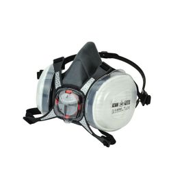 Twin Half Mask Respirator & P2 Dust Cartridges