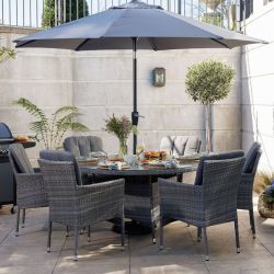 Corsica 6 Seater Rattan Garden Set